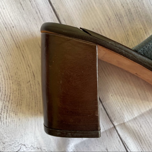 Enzo Angiolini blue and brown mules - Picture 7 of 11